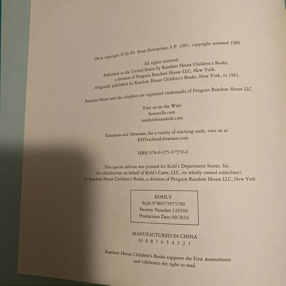 4/$24 Sale Dr Seuss The Sneetches And Other Stories Hardback Vintage Book - Picture 4 of 5